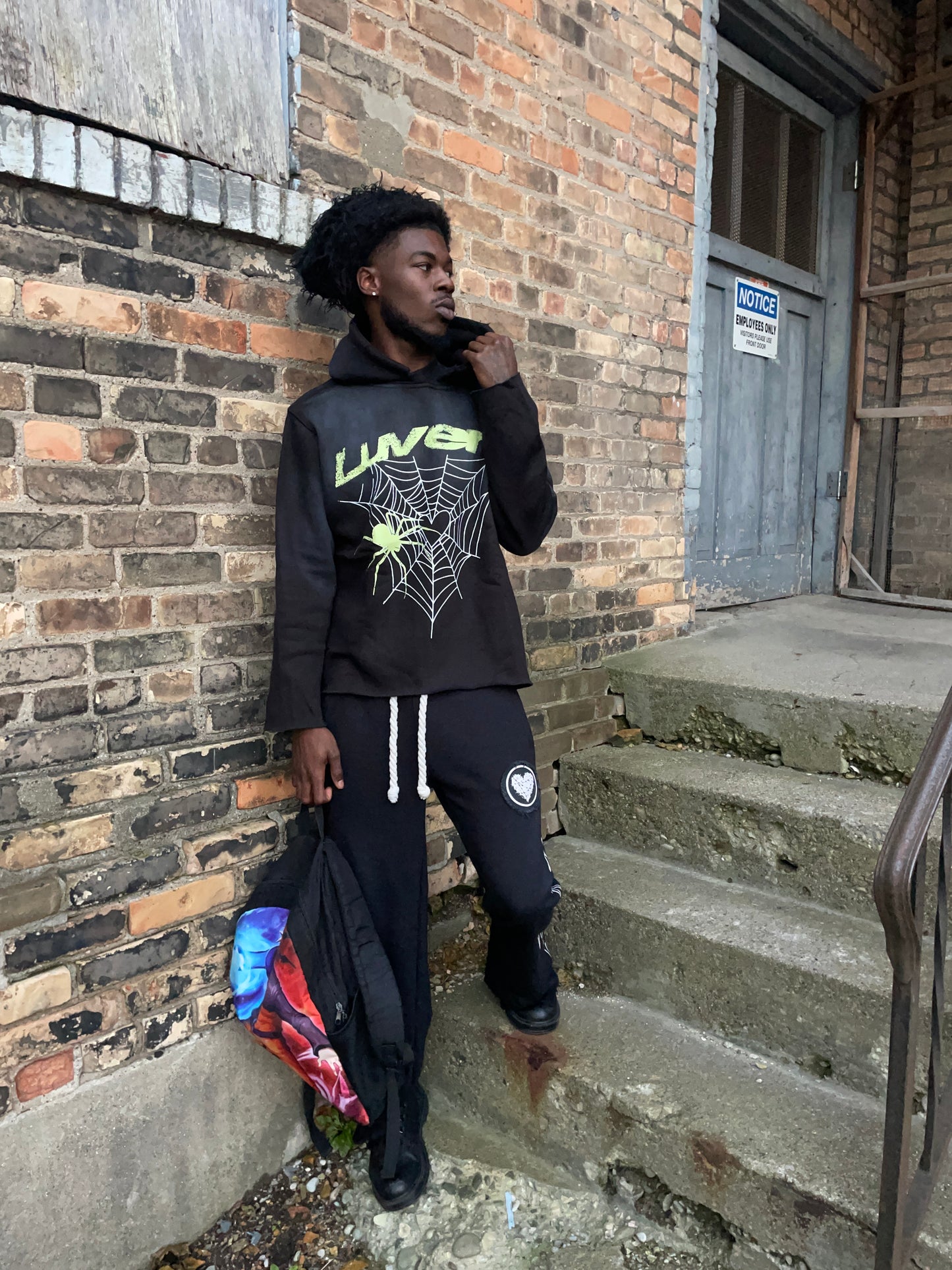 “Neon” Slime Hearts Hoodie