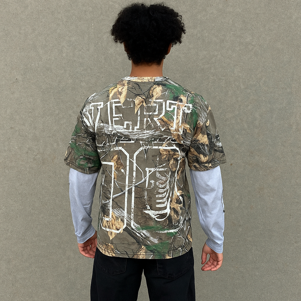 “Camo” Vert Tears Long Sleeve
