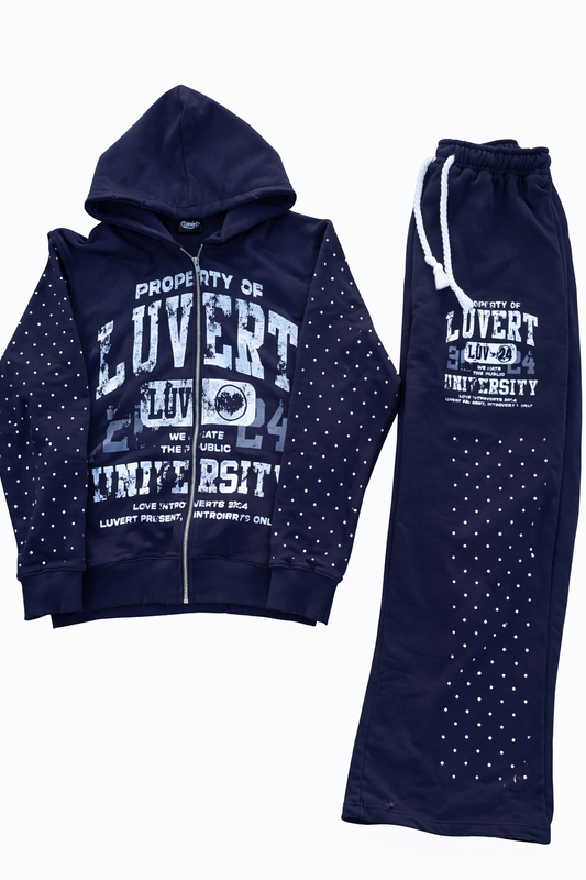 “Navy” Vert University Sweatsuit