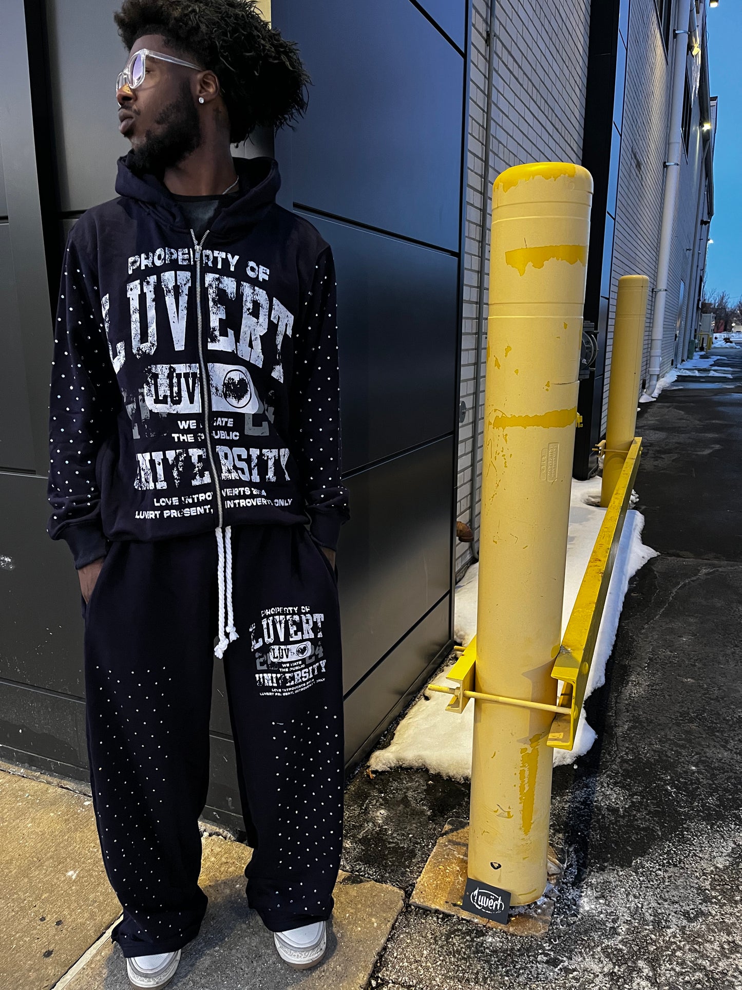 “Navy” Vert University Sweatsuit